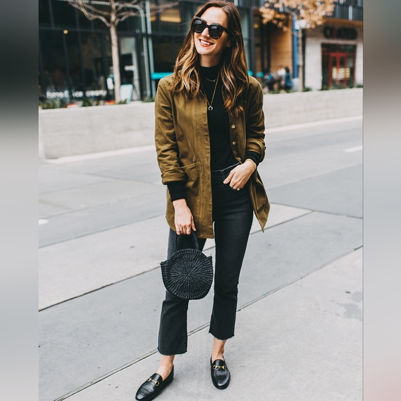 Sezane Will jacket in Khaki, Small - Picture 6 of 11